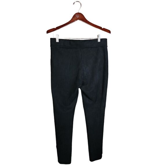 Andrew Marc Mid Rise Black Soft Suede Skinny Slim Fit Pants Women's Size Medium - Picture 8 of 12